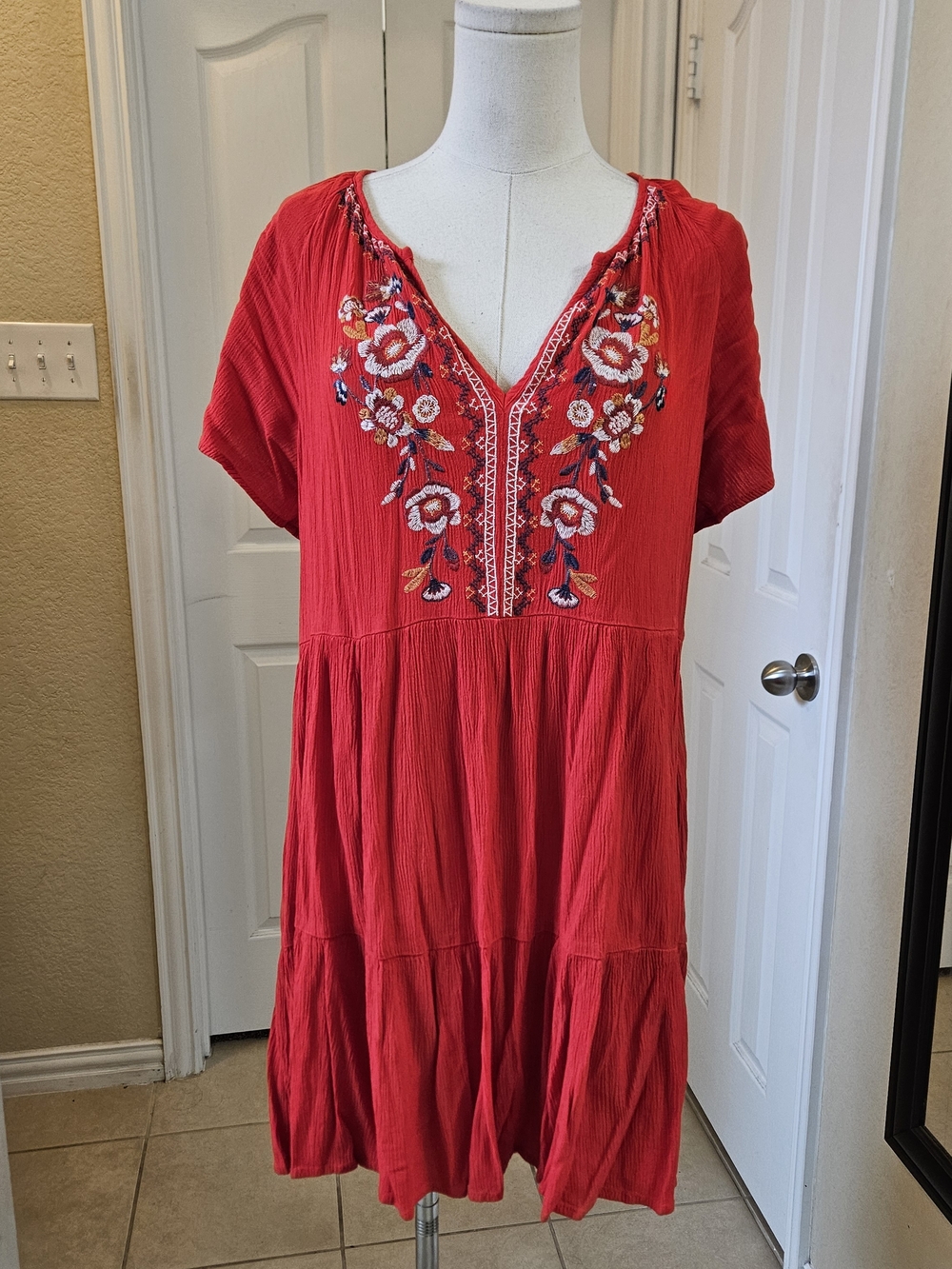 Knox Rose Embroidered Boho Dress – Size Medium - Picture 3 of 11